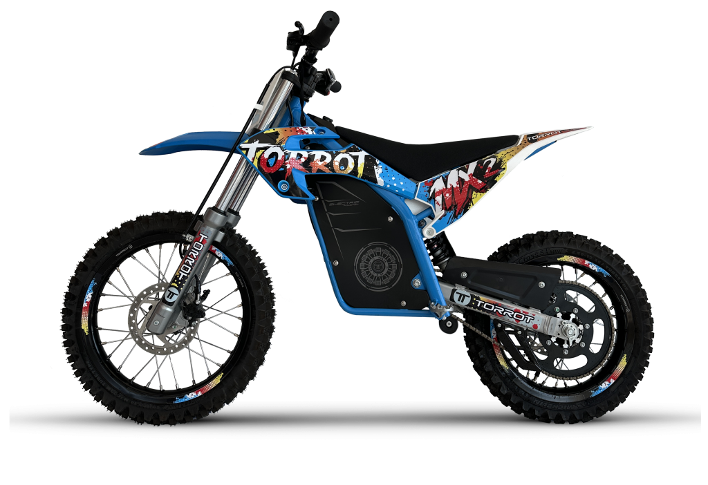 Modèle Réduit Motocross MX Rock Spirit Power Bike - Échelle 1/18 - Bleu Et Rouge - Occasion