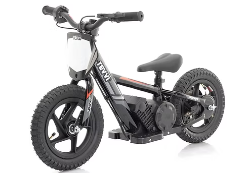 REVVI 12" Kid's Electric Balance Bike - Metal Frame and Rubber Tyres