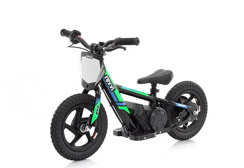 REVVI 12" Kid's Electric Balance Bike - Metal Frame and Rubber Tyres