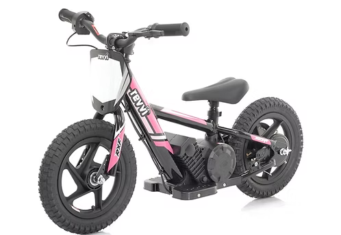 REVVI 12" Kid's Electric Balance Bike - Metal Frame and Rubber Tyres